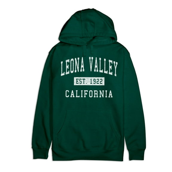 Leona Valley California Classic Established Premium Cotton Hoodie