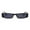 Bright Black, variant on WTOBBY European Retro Square Sunglasses, Small Frame Vintage Design for Street Photography, Polarized UV400 Lenses Unisex Classic Shades,Bright Black