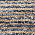 thumbnail image 2 of LR Home Serena Pouf in Blue/Beige 18" x 18" x 18", 2 of 8