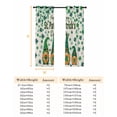 thumbnail image 6 of St Patricks Day Blackout Curtains for Bedroom, Green Shamrock Spring Watercolor Gnomes Beige Thermal Insulated Kitchen Drapes with Grommets, Light Blocking Window Treatment, 2 Panels 52" x 63", 6 of 7