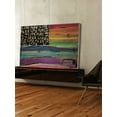 thumbnail image 6 of Marmont Hill "Live Free Rainbow Flag" by Tori Campisi Painting Print on Natural Pine Wood, 6 of 7