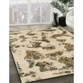 thumbnail image 3 of Ahgly Company Machine Washable Indoor Rectangle Abstract Dark Gold Brown Area Rugs, 3' x 5', 3 of 7