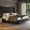 Black, variant on King Size Bed Frame, Upholstered Platform Bed with 62" Tall Wingback Headboard, Velvet Modern Luxury Design, Box Spring Option, Easy Assembly, Noise Free, Beigent design, Beige