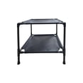 thumbnail image 2 of Voglyf Double Layer Cat Hammock Bed - Free-Standing Elevated Cot Indoor Pet Bed with Frame, Washable Cover, Rubber Feet, Tool-Free, for Large Cats or Small Dogs - Gray 19.7" x 17.7",Black, 2 of 7