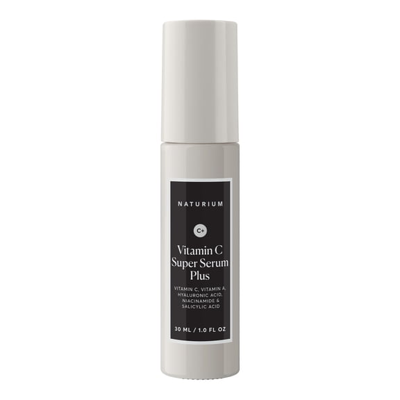 Naturium Vitamin C Super Serum Plus, Smoothing Face Care, plus Retinol, Hyaluronic Acid, Niacinamide & Salicylic Acid, 1 fl oz