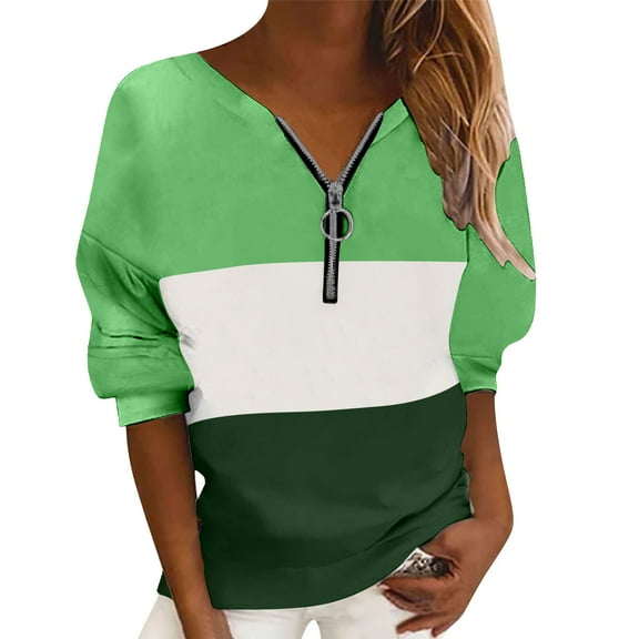 Graphic Striped Zipper Womens Top Junior Teen Girls Fall Women Hoodies Oversized Roomy Cotton Sweatshirt For Women Clearances