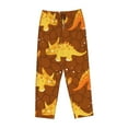 thumbnail image 4 of Goofa Dinosaurs and Leaves Printed Soft Pajama Pants for Women, Wide Leg Comfy Casual Lounge Yoga Pants-Medium, 4 of 9