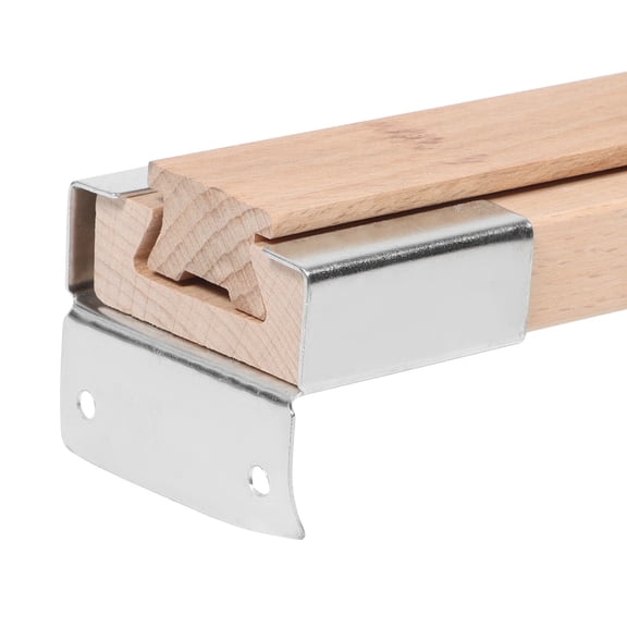 ELAYARD 2-Pack Center Mount Wood Drawer Slides Smooth Sliding Solid Wood Rails for Furniture Drawers