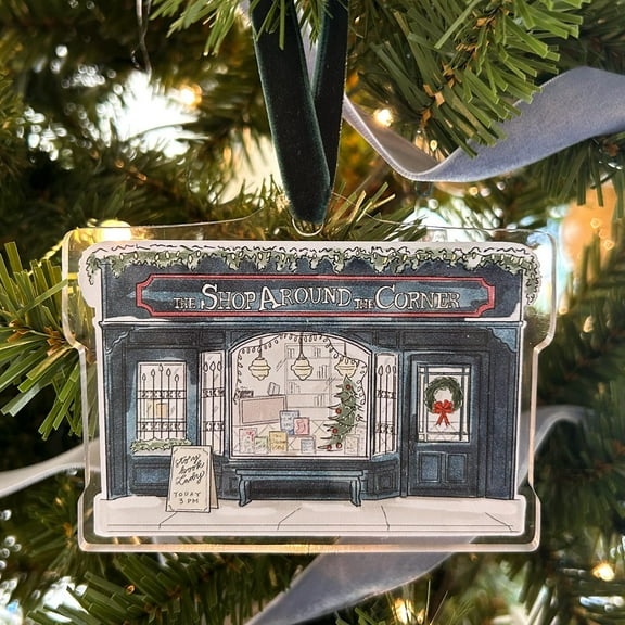 Shop Around the Corner Acrylic Ornament | You've Got Mail Ornament