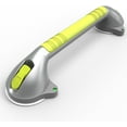 thumbnail image 3 of SAFETY+BEAUTY Suction Shower Grab Bar, Bath Tub Handle with Indicator, Anti-Slip Grip, Metallic Silver Dual Tone (Yellow, 17 inch), 3 of 6