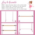 thumbnail image 4 of YYAo Toy Sports,4 Foot Portable Freestanding Double Ballet Barre-Pink, 4 of 4