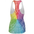 thumbnail image 2 of rainbow pride lgbt tie dye all over womens work out tank top, 2 of 2
