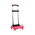 thumbnail image 4 of funtasica Backpack Hand Truck Backpack Trolley Telescopic Rod, Portable, Compact, Wheeled Cart Luggage Cart for Shopping Travel Office , Pink 2 Wheel Pink, 4 of 8