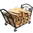thumbnail image 2 of Porte-bûches de Foyer en Fer Forgé pour Foyer Intérieur, Poêle à Bois, Étagère Empilable, Bac à Bûches, Porte-Bois de Chauffage pour Foyer Extérieur, Supports Décoratifs en Bois, Outils et Accessoires pour Foyer, Noir Amagabeli, 2 of 4