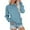 Blue, variant on Womens St. Pa's Holiday Sweatshirt Long Sleeve Pocket Hoodless Pullover Crewneck Sweater Drop Shoulder Casual Top ,Size:S