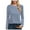 F210 Blue, variant on Likimi Womens T Shirts Long Sleeve Striped Print Crew Neck Breathable Comfort Tops Black Size L