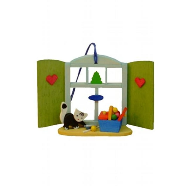 GRAU 4258 Graupner Ornament - Cat with Yarn-Window