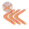 thumbnail image 2 of 3pcs Creative Kids Boomerang Toy Boomerang Playthings Toys For Outdoor, 2 of 3