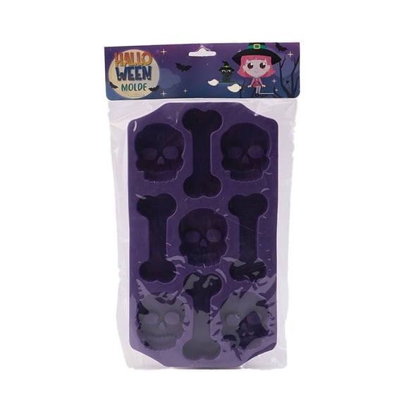 Molde Way to Celebrate Figuras con Temática de Día de Muertos 1 Pieza Morado