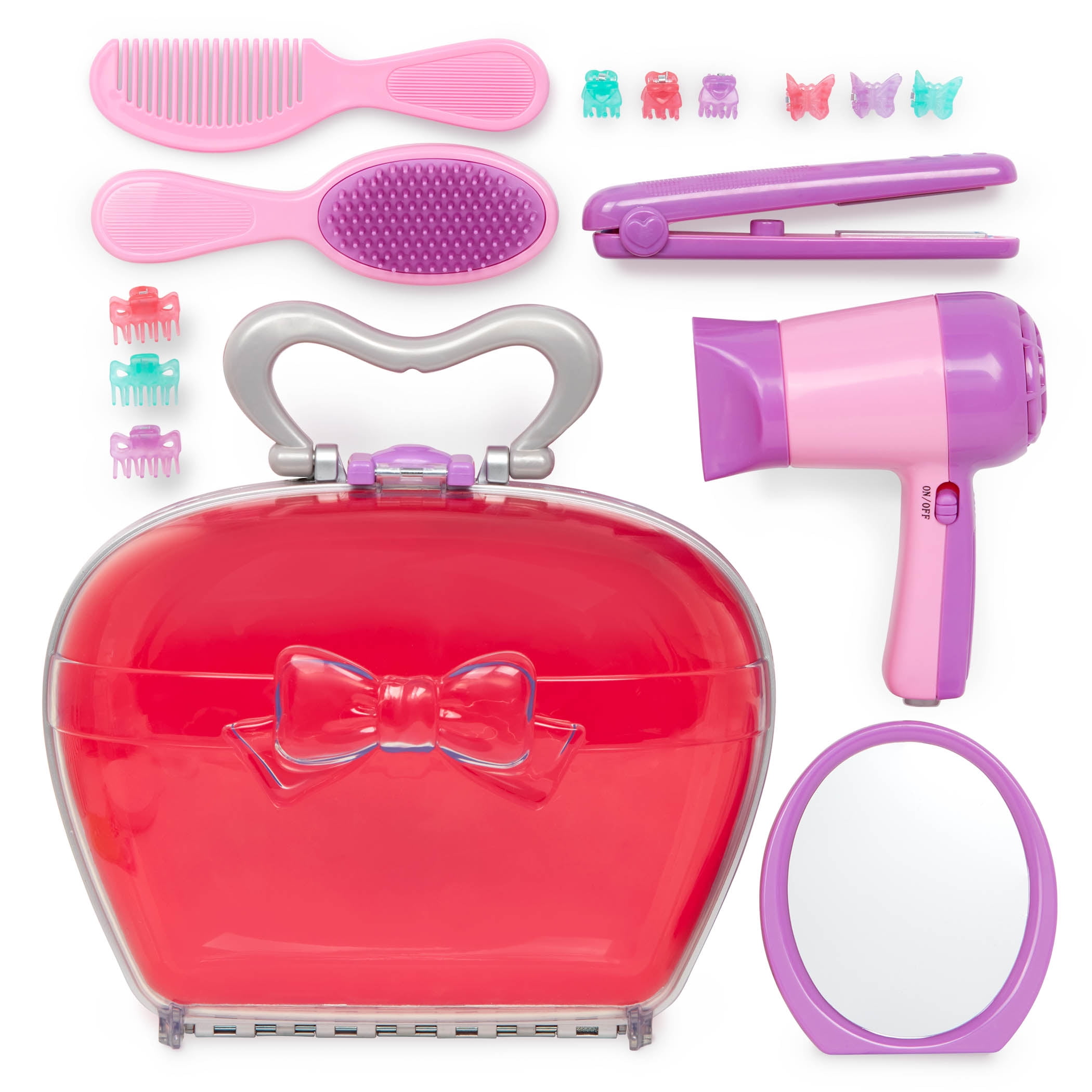 Battat Beauty Shop Toy Hairdressing Set with 15 Accessories, Toddler and Preschool Toys