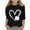 Black-Heart, variant on 3/4 Sleeve T Shirts for Girls Graphic Starry Sky Print Crew Neck Casual Tops Loose Fit Fall Spring Summer Tees (11 Years, Black-Heart)