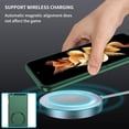 thumbnail image 5 of Phone Case for Samsung Galaxy Z Flip 3,Compatible with MagSafe Dual Layer Military Grade Drop Shockproof Anti-Scratch with Wireless Charging Case for Galaxy Z Flip 3 6.7'' CX -Blackish Green, 5 of 14
