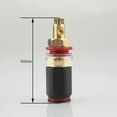 thumbnail image 3 of 4x Lockable 24K Gold Plated HiFi Amplifier Speaker Binding Post Socket Terminal  Accessory Part, 3 of 4