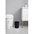 thumbnail image 3 of Grey Label Black Waste Can, Round Plastic Bathroom Trash Bin, Garbage Can & Wastebasket, 3 of 7