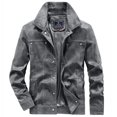 thumbnail image 2 of Vedolay Winter Coats for Men Long Sleeve Cardigan Blouse Grey,XL, 2 of 5