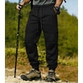 thumbnail image 2 of Men's Slim Fit Cargo Workwear Pants, Straight Leg Drawstring Elastic Waist Multi Pockets Casual Trousers Joggers, Quick Dry Breathable Lightweight Stretchy, Outdoor Hiking Gym, 2 of 9