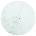 thumbnail image 1 of vidaXL Table Top White Ø30x0.8 cm Tempered Glass with Marble Design, 1 of 3