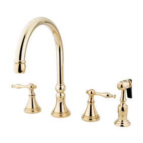 Pfister Treviso 1 Handle Kitchen Faucet With Side Spray Soap