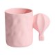 thumbnail image 5 of unbranded Vaso Cerámico Rosa Para Y Café Con Asa Antideslizante Y Original, 5 of 8