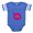 Royal Blue, variant on CafePress - FIN Meh Think - Cute Infant Baby Football Bodysuit