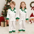 thumbnail image 3 of Weiqiqre Family Christmas Pajamas, Soft Long Sleeve Couple Pjs Xmas Sleepwear Holiday Lounge Set, Kid, 130, 3 of 4