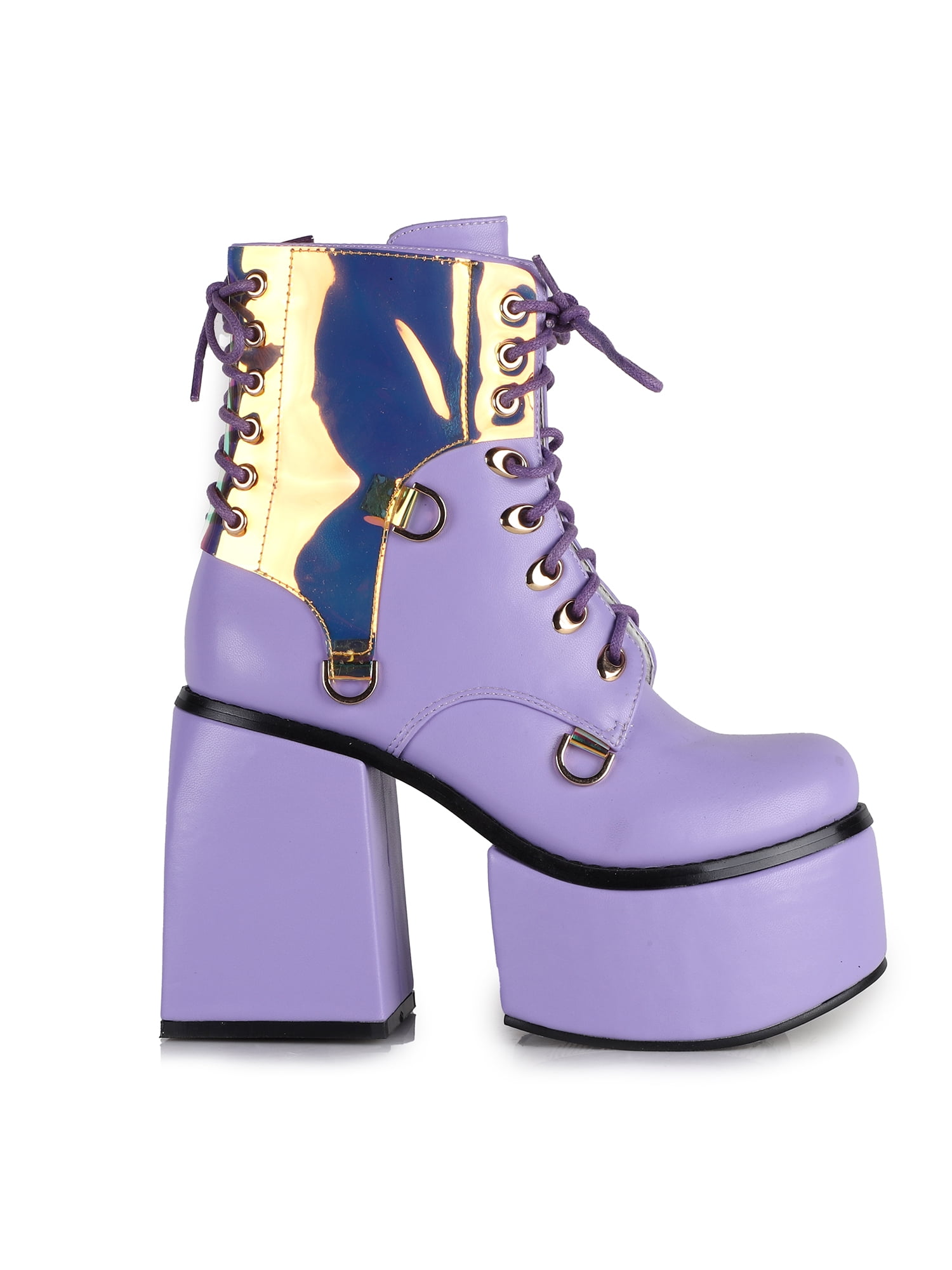 Women's Laceup Bootie Chunky Platform Heel