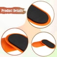 thumbnail image 7 of harayaa 2 Pieces Core Sliders Travel Lightweight Beginner Exercise Equipment Ab Pads Orange, 7 of 7