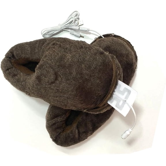 USB Heated Shoe Electric Heating Slippers Foot Heaters - Can Unpick and Wash