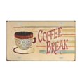 thumbnail image 2 of Coffee Mug Vintage Design Kitchen Rugs and Mats Set Of 2,Kitchen Rugs Mats with Dirty Resistance,washable,non Skid,kitchen Mats 17.7x24+17.7x48inch, 2 of 7