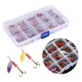 thumbnail image 1 of Cebos de Ruleta Coloridos, Ganchos de Aguudos Metal 17.4 x 10 x 2.2cm / 6.8 "x 3.9" x 0.8 "Kit de Señas de Pesca, Para Pescar al Aire Libre, 1 of 7