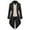 Black, variant on Busydd Mens Tailcoat Long Sleeve Button Tuxedo Jacket Fashion Prom Performance Retro Tailcoat Steampunk Medieval Costume S