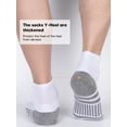 thumbnail image 4 of Athlemo Athletic Quarter Socks 4-Pack, Cushioned Breathable Sports Socks for Men, Sizes 10-13 & 13-15, 4 of 8