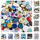 thumbnail image 2 of Azulejos de mosaico de porcelana de múltiples formas de 4 oz/114 g, 5 mm/0,18 in de grosor, ovoides, poligonales, redondos o cuadrados, materiales para manualidades de bricolaje, 2 of 5
