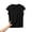 Black, variant on Plus Size Womens Pajamas Casual Loose Breathable Short Sleeve Crew Neck Soft Polka Print Sleep Shirt