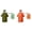 Orange + Green, variant on 1 Pack Hooded Rain Poncho for Adults – Waterproof Lightweight Unisex Raincoat with Pocket for Hiking, Camping, and Emergency – Outdoor Gear & Emergency Rain Supplies, Green, 51.18x39.37 Inch