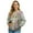 Hummingbird Floral Print Green, variant on SCRAWLGOD Hummingbird Floral Print Green Womens Zip Up Long Sleeve Crewneck Sweatshirt Jacket Casual Loose Coats With Pockets Stylish Comfy Lightweight Outerwear, S