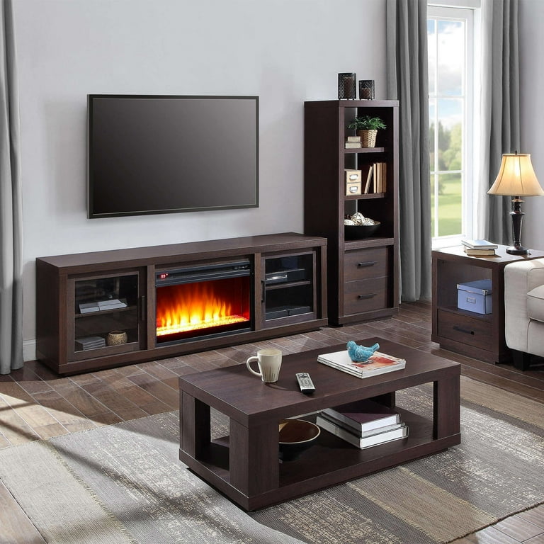 Better homes and garden espresso finish steele end table deals