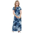 thumbnail image 5 of JoyHoop Girls Dress Short Sleeve Floor Length A Line Swing Maxi Dress with Pockets 5-14 Years, 5 of 9