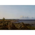 thumbnail image 3 of Vilhelm Petersen 24x18 Black Modern Framed Museum Art Print Titled - View of the Parish of Osterlarsker (1838), 3 of 5