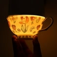 thumbnail image 4 of Juego de taza y platillo de café y platillo de cerámica de 240ML de taza de té de la tarde exquisita for el hogar de alto color, 4 of 8
